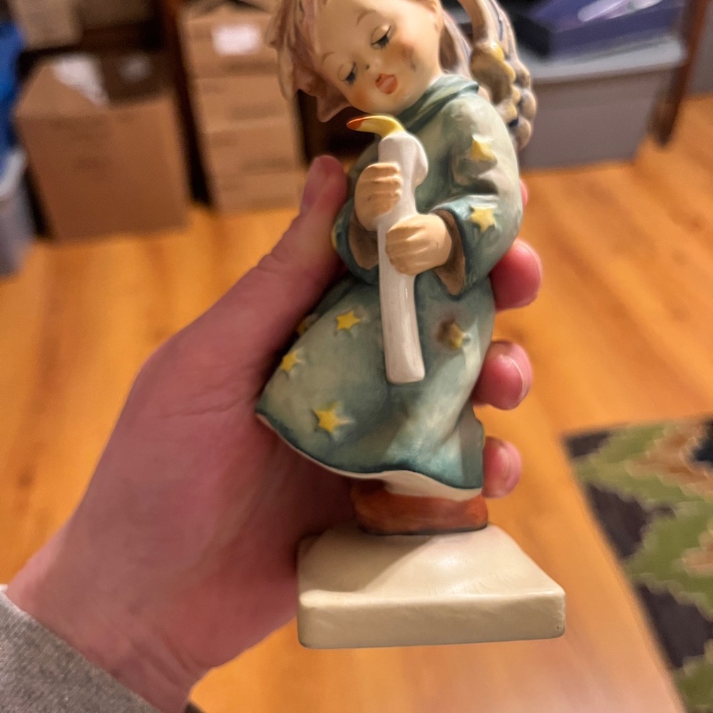 Ceramic Angel Figurine with Candle
